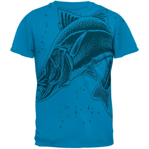 Snook Sergeant Fish Robalo Mens T Shirt Sapphire 2XL