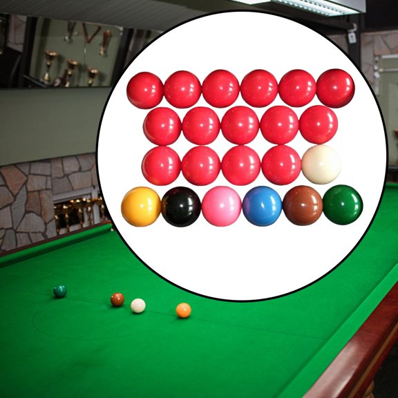 Snooker Balls Set, Billiard Balls Set, Complete 22 Balls 52.5mm 2 1/16 for Pool Table, Balls for Official Game Ball