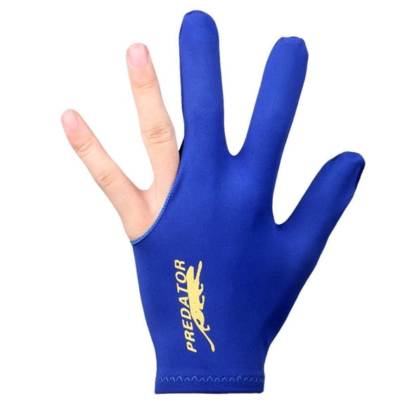 Snooker Billiard Cue Glove Made of Fabric with Breathable, Thin and Three-Finger Design for Professional Players