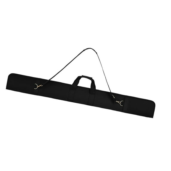 Snooker Cue Case Pool Cue Bag Billiard Rod Water Resistant Nylon for Two 3/4 Cues and Pool Players on the Go