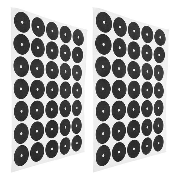 Milisten Pool Marker Spots Snooker Spot Position Stickers Black Paper for Snooker Games 2 Sheets