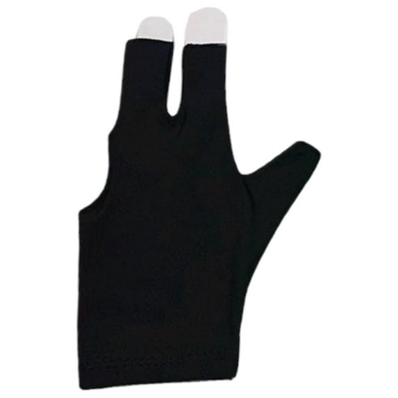 Snooker Open Pool Cue Glove Mitts Snooker Cue Glove 3 Fingers Billiard Glove Black