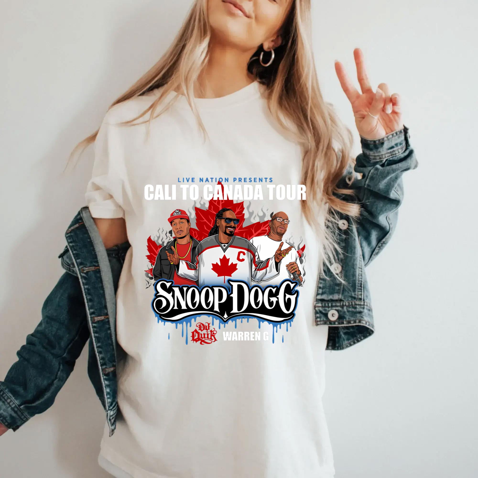 Snoop Dogg Cali to Canada Tour 2024 Shirt, Snoop Dogg Fan Shirt