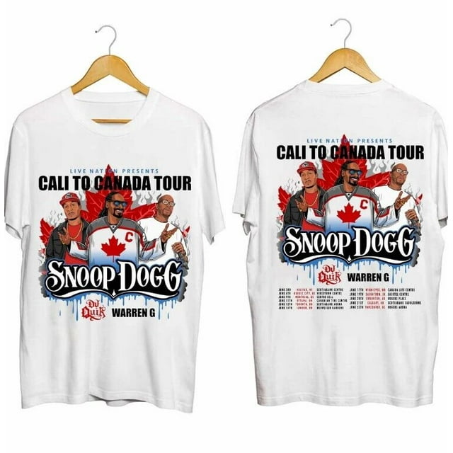 Snoop Dogg Cali to Canada Tour 2024 Shirt, Snoop Dogg Fan Shirt