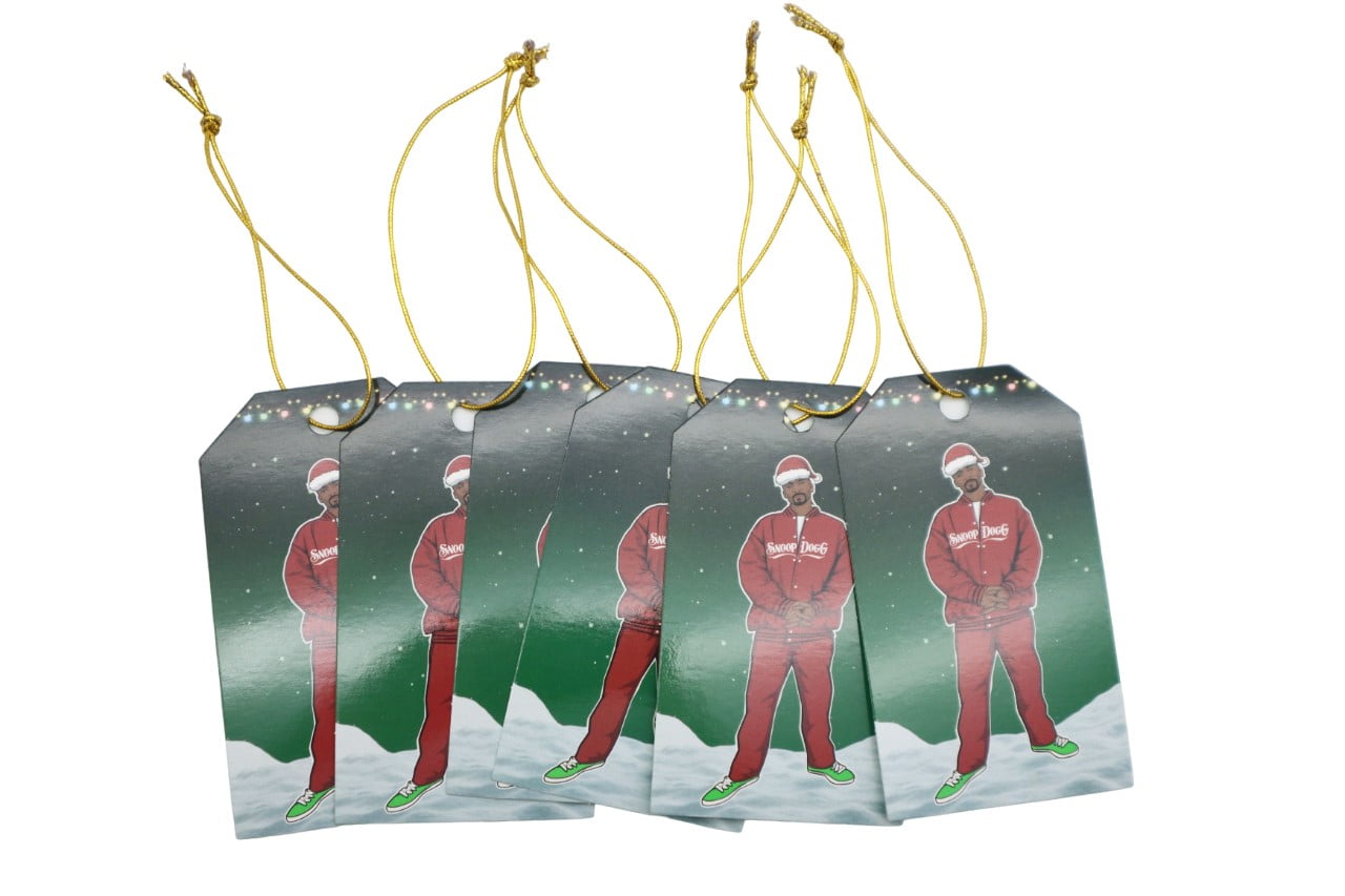 Snoop Dogg Green Holiday Gift Tag Set, 6 Count (2.3" x 4")
