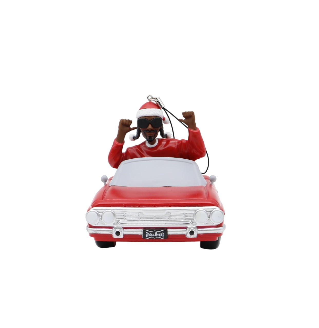 Snoop Dogg Red Car Jumbo Ornament, 3.5"