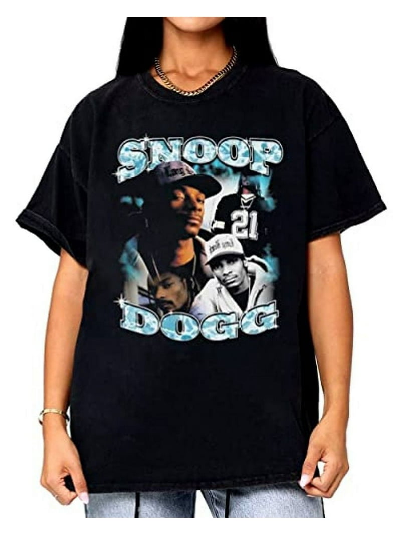 Snoop Dogg Shirt Vintage 90s Shirts Rapper T-shirt - Walmart.com
