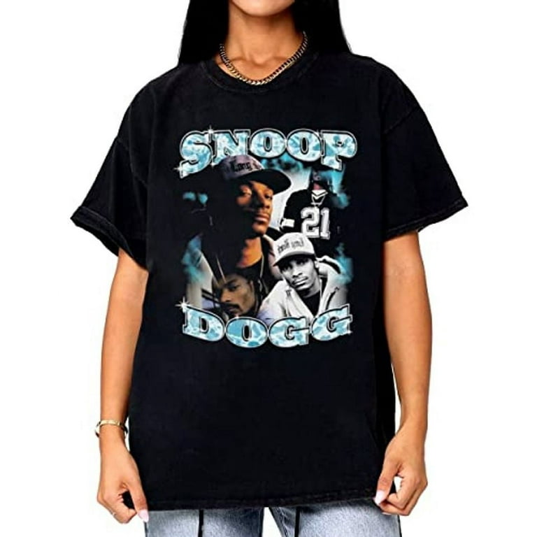 Snoop Dogg Shirt Vintage 90s Shirts Rapper T-shirt - Walmart.com