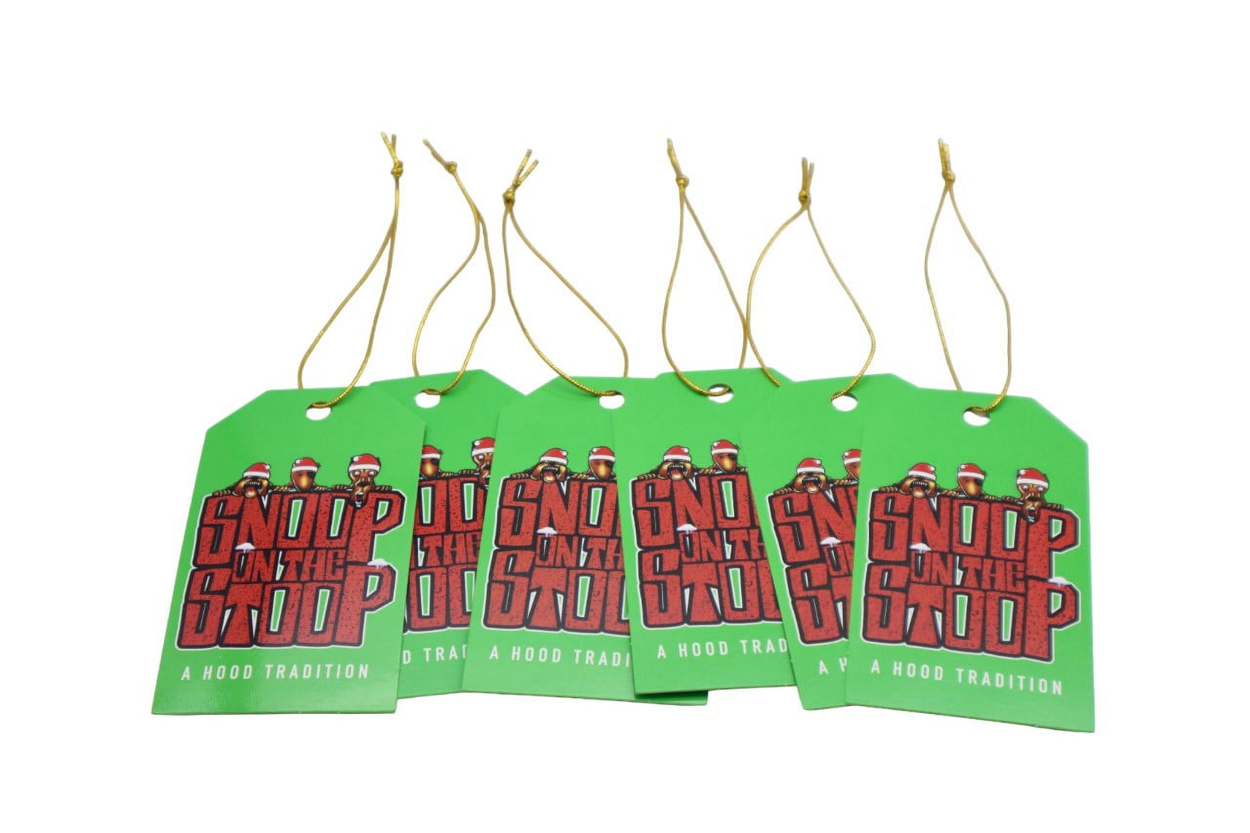 Snoop Dogg Snoop on The Stoop Green Holiday Gift Tag Set, 6 Count (2.3" x 4")