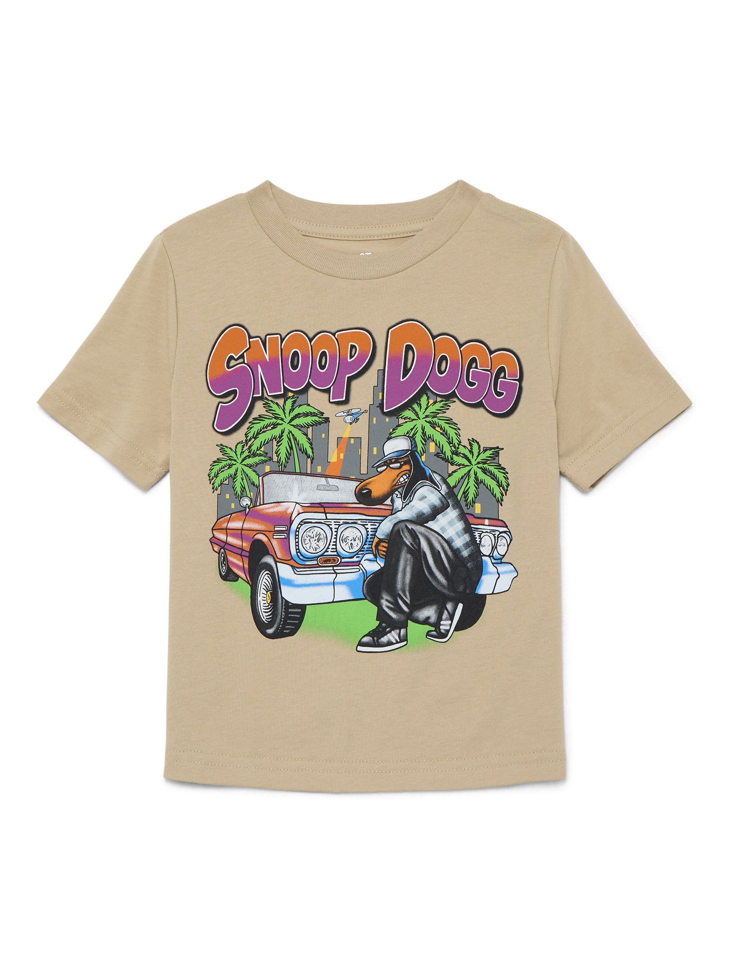 Snoop Dogg Tour Date Graphic Toddler Crewneck Tee – Short Sleeve Comfort 12M-5T