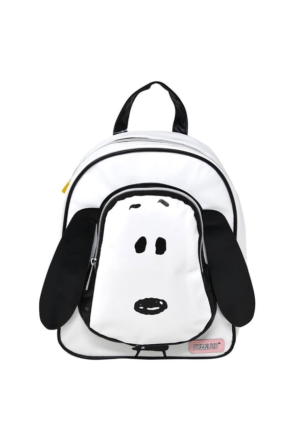 Snoopy 10" Mini Deluxe Backpack with 1 Front pocket, 8" x 5" x 10.5"