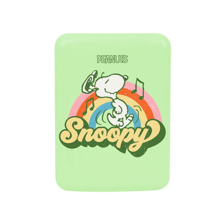 peanuts 冷蔵庫 Snoopy 4L 6-Can Mini Fridge, Green - Walmart.com
