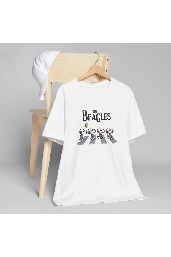 Snoopy Abbey Road T-Shirt: Peanuts Beatles Homage, Dog Lover Gift