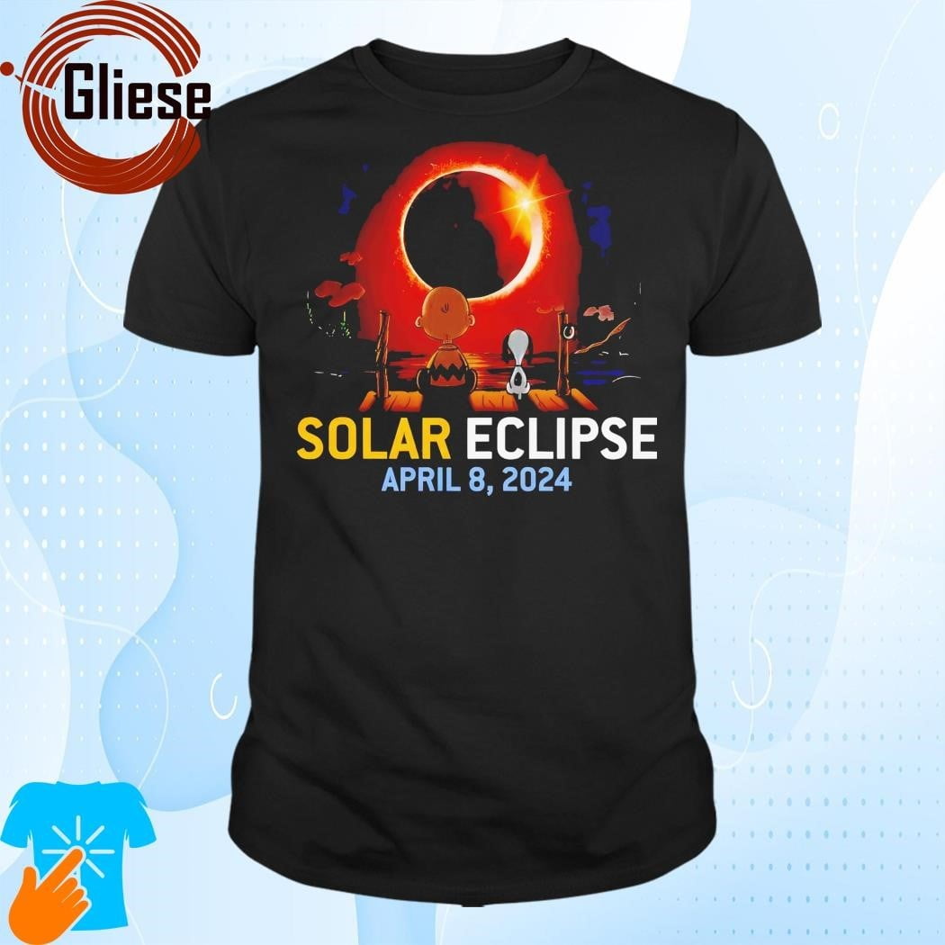 Snoopy And Woodstock Solar Eclipse April 8 2024 Shirt