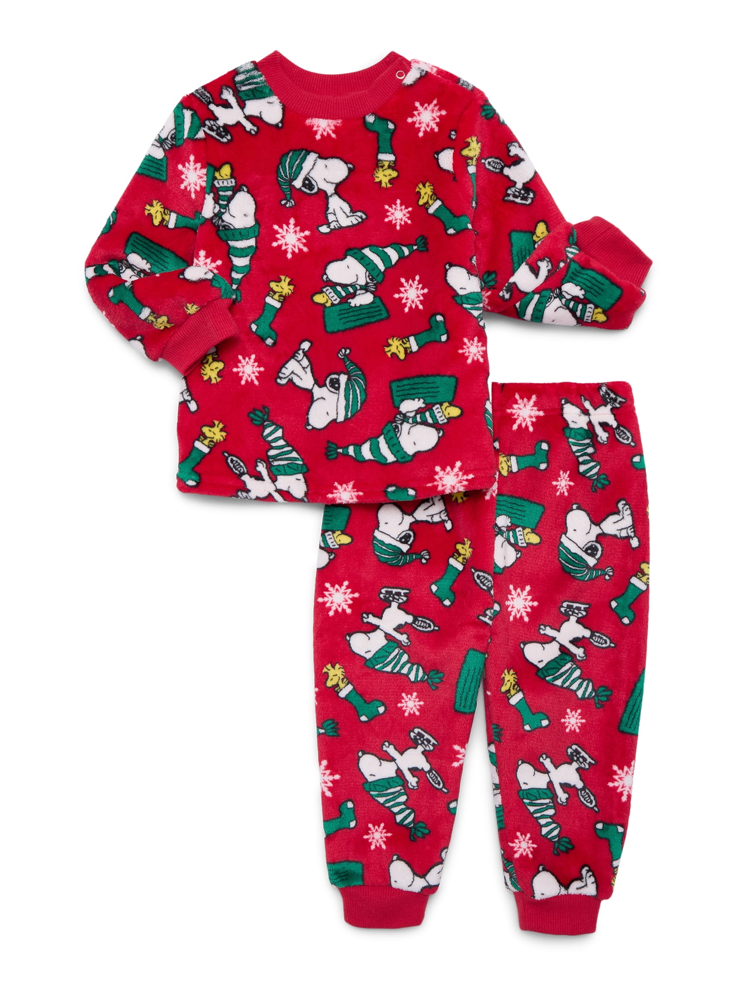 Snoopy Baby All Over Print Plush 2 Piece Set, Sizes 0/3M-24M
