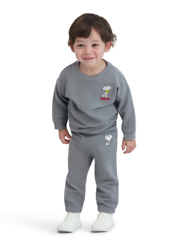 Snoopy Baby Boy 2 Piece Pant Set, Sizes 0/3 Months-24 Months