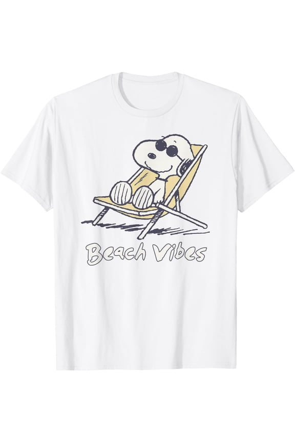 Snoopy Beach Vibes Tee – Peanuts-Inspired Family Fun Cartoon Graphic Shirt