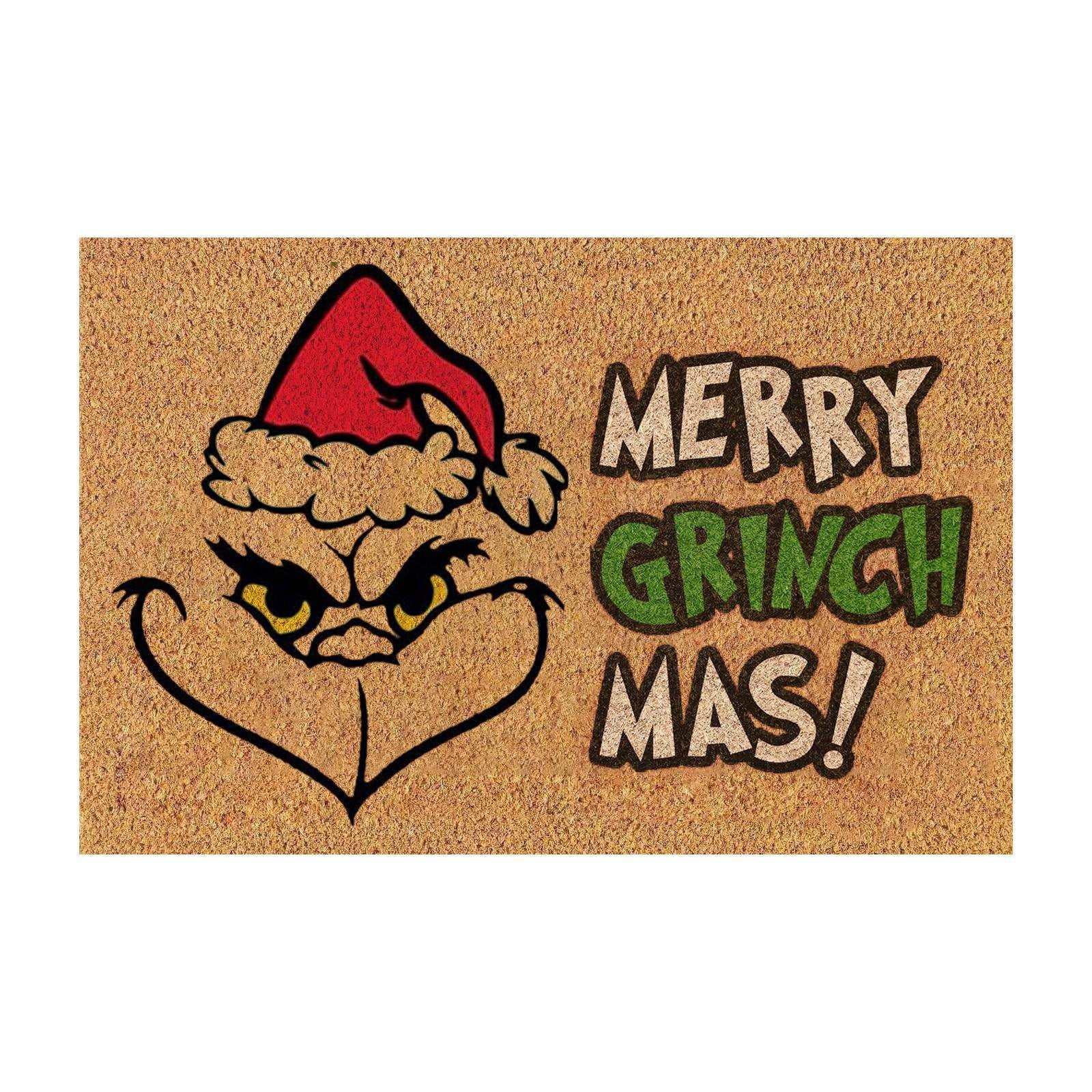 Snoopy Christmas Funny Grinch Door Mat Christmas Outdoor Mat