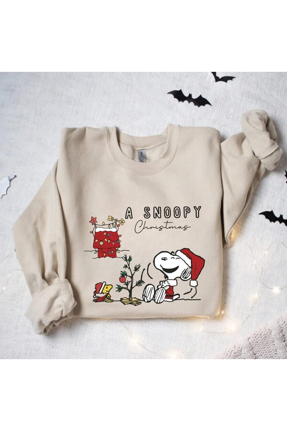 Snoopy Christmas Sweatshirt: Charlie Brown Holiday Friends Trip