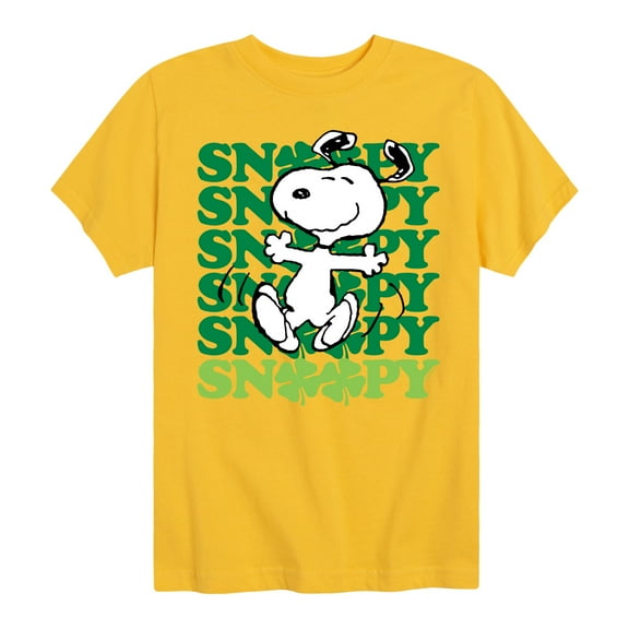 Snoopy Clover Dance - Toddler And Youth Short Sleeve Graphic T-Shirt