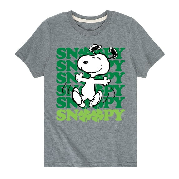 Snoopy Clover Dance - Toddler And Youth Short Sleeve Graphic T-Shirt