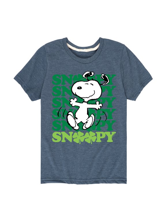 - Snoopy Clover St. Patrick's Day Boys' Short Sleeve Graphic T-Shirt