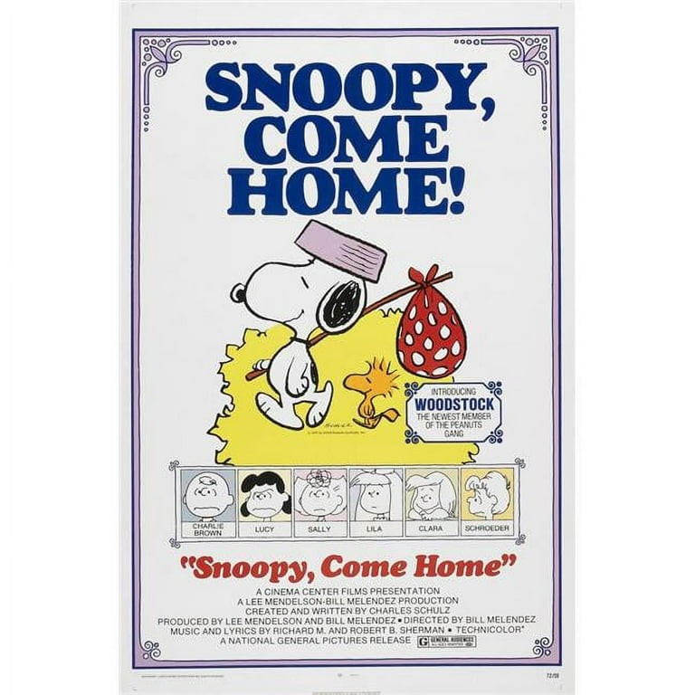 Snoopy Come Home 1972 Movie Poster Masterprint - Large - Walmart.com