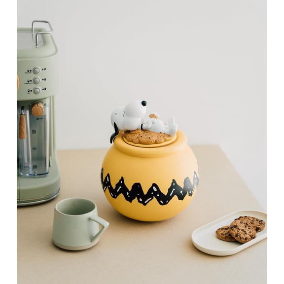 Snoopy Cookie Jar With Lid | Snacks Canister | Airtight Food Storage Container