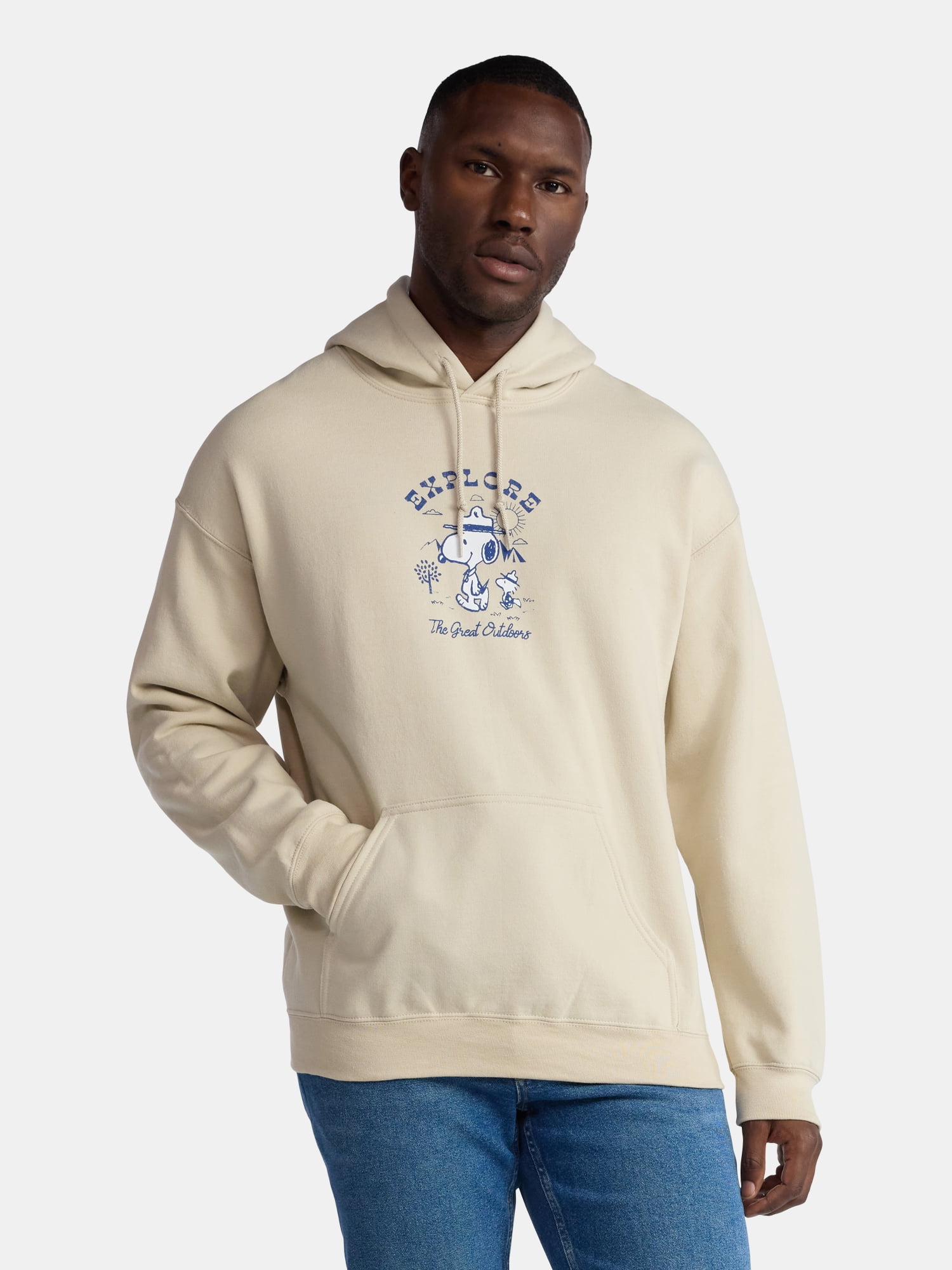 SmileyWorld men's Graphic Print Hoodie, Zip Closure