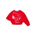 thumbnail image 1 of Snoopy Girls Valentine's Day Graphic Fleece Crew Pullover, Sizes 4-16, 1 of 3