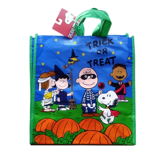 Snoopy Halloween Tote Bag Kids Trick or Treat Reusable Grocery Shopping