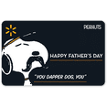 thumbnail image 1 of Snoopy Happy Father Day Walmart Gift Card, 1 of 2