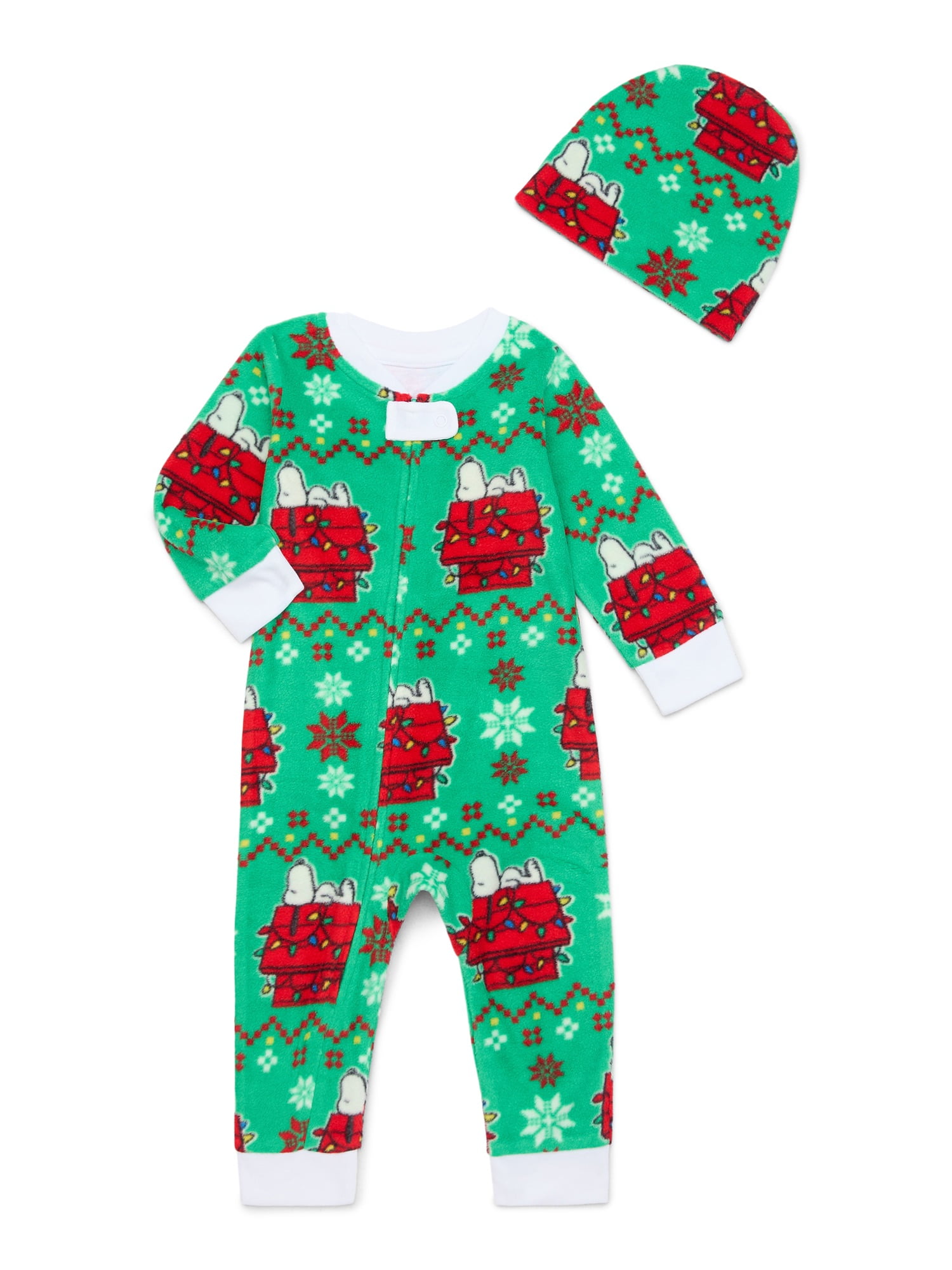 Peanuts Snoopy Home for the Holiday’s Matching Family Pajama Set, 2