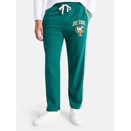 Peanuts Snoopy Men's and Big Men's Joe Cool Relaxed Fit Fleece Sweatpants, Sizes XS-3XL