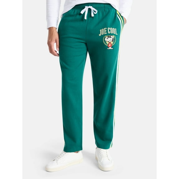 Peanuts Snoopy Men's and Big Men's Joe Cool Relaxed Fit Fleece Sweatpants, Sizes XS-3XL