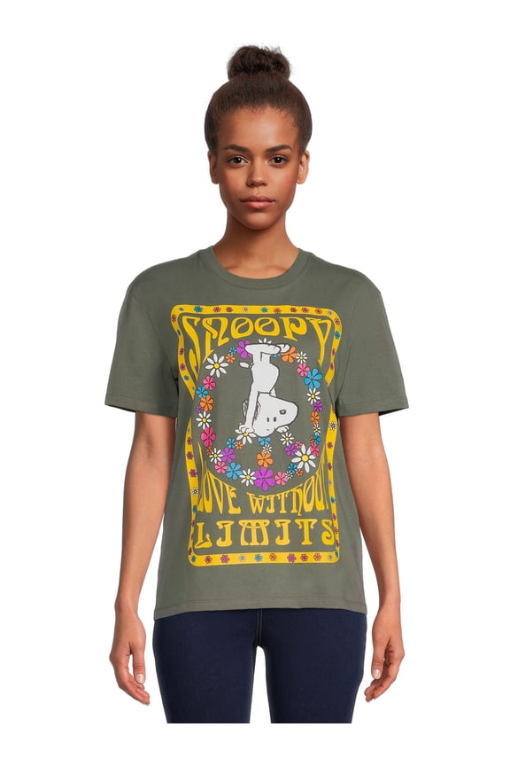 Snoopy Juniors Graphic Boyfriend Tee