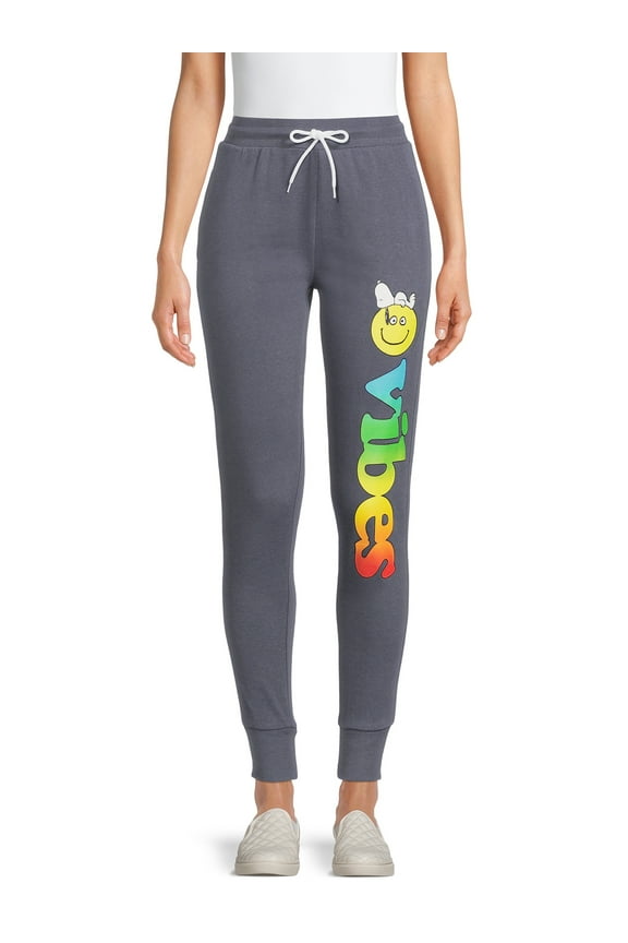 Snoopy Juniors’ Graphic Split Skimmer T-Shirt