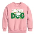 thumbnail image 1 of Snoopy Lucky Dog - Toddler And Youth Crewneck Fleece Sweatshirt, 1 of 5