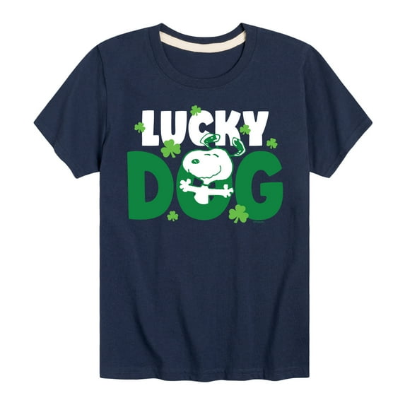 Snoopy Lucky Dog - Toddler And Youth Short Sleeve Graphic T-Shirt