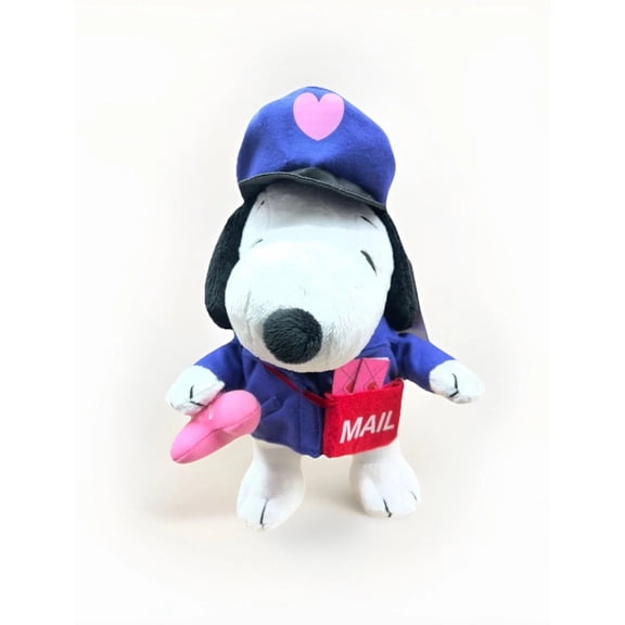 Snoopy Mailman Valentine's Peanuts 11" Plush Toy Stuffed Animal