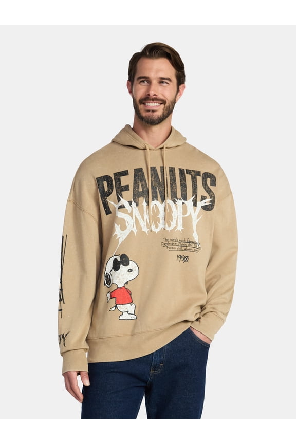 Snoopy Men's and Big Men's Graphic Hoodie, Sizes XS-3XL