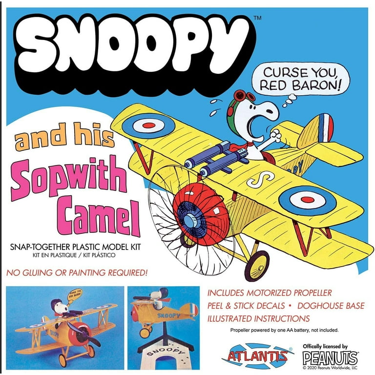 PEANUTS Snoopy Toy Model Kit with Spinning Battery-Powered