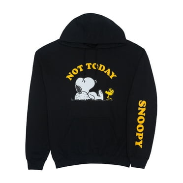 Snoopy Not Today Men's & Big Men's Graphic Hooded Sweatshirt with Long Sleeves, Sizes S-3XL