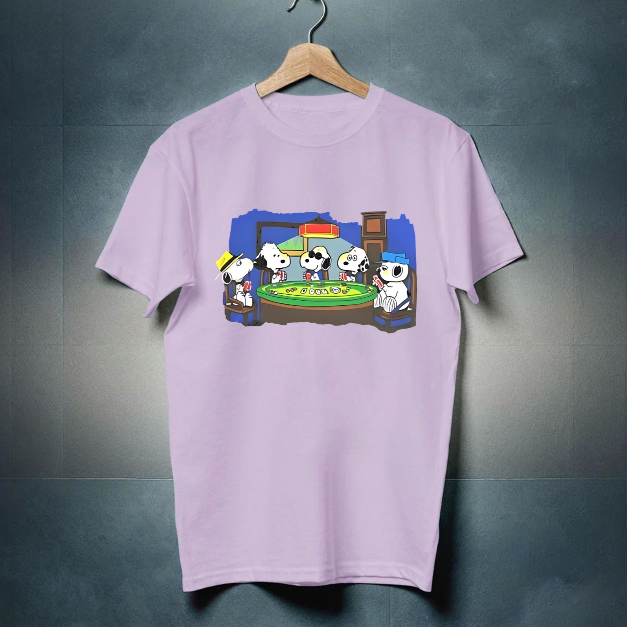 Snoopy Poker Shirt Vintage Snoopy Peanuts Dogs Playing Poker Shirt ...