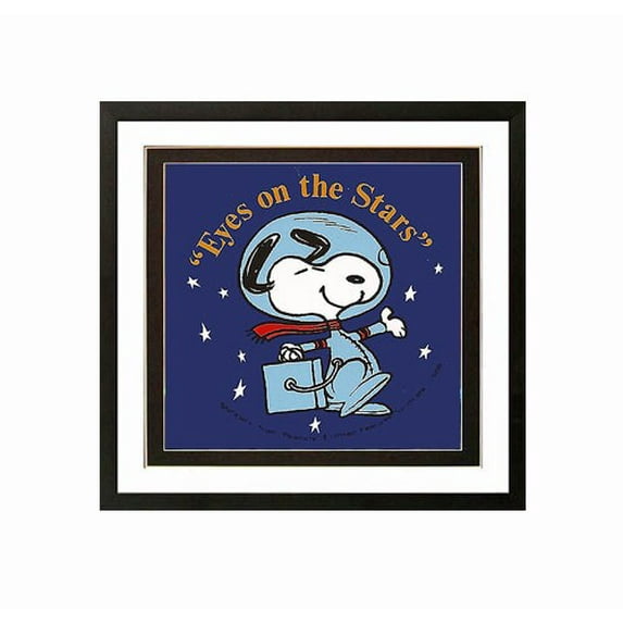 Snoopy Poster Eyes on the Prize Framed