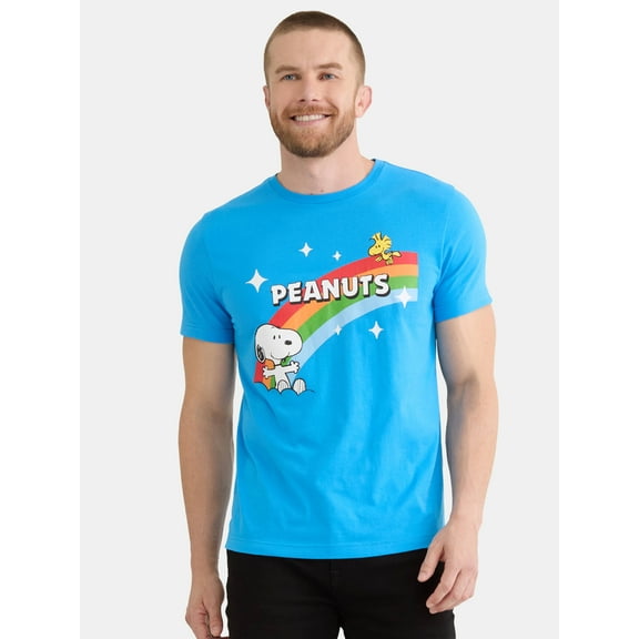 Snoopy Pride Men's & Big Men's Love is Love Graphic Tee, Sizes S-3XL