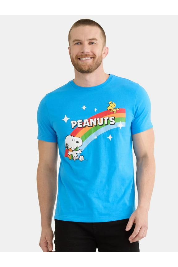 Snoopy Pride Men's & Big Men's Love is Love Graphic Tee, Sizes S-3XL