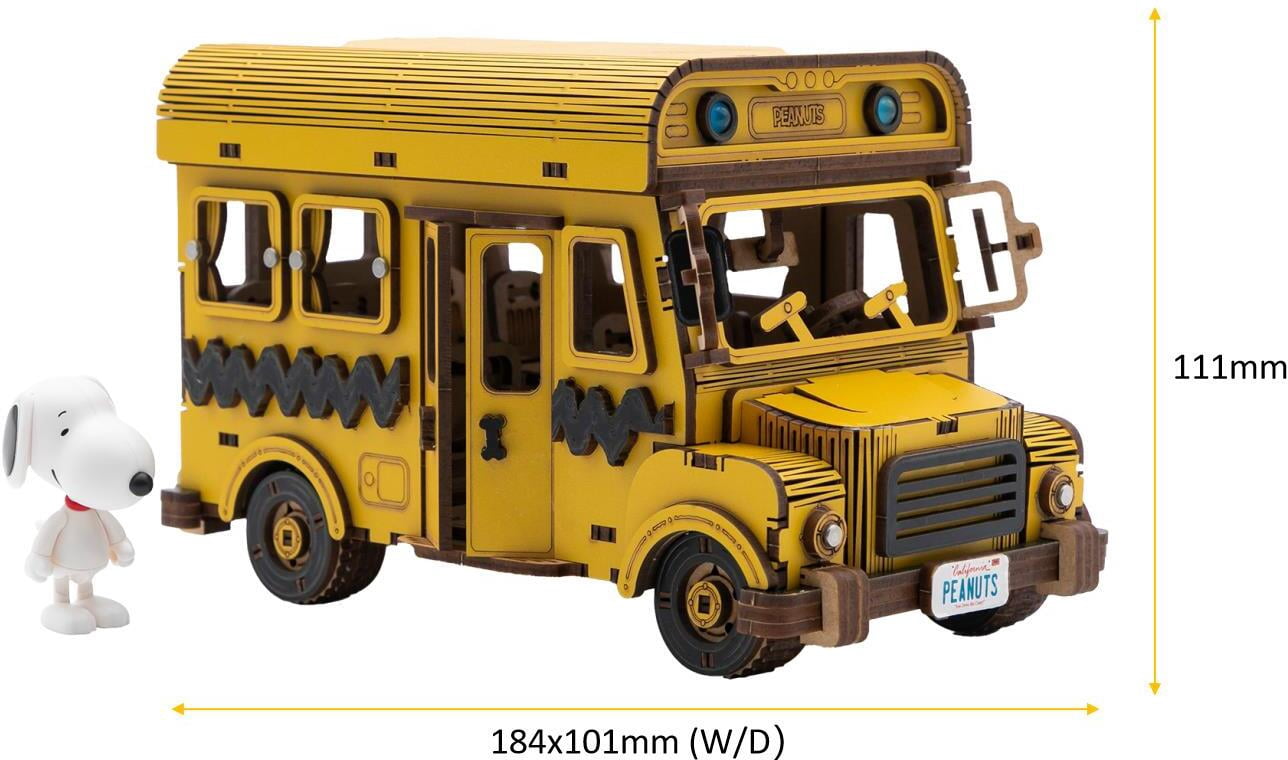 Snoopy School Bus Wooden Kit - Walmart.com