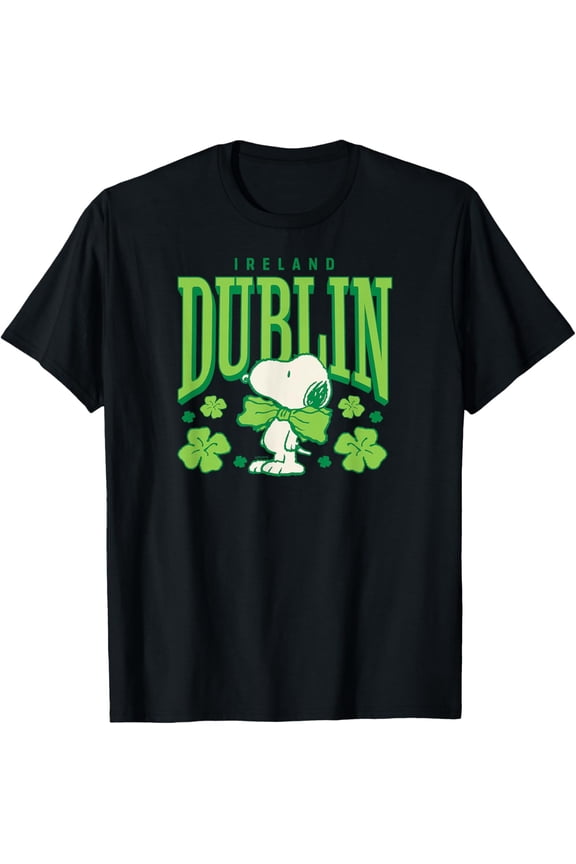 Snoopy St. Patrick's Day Dublin Ireland T-Shirt