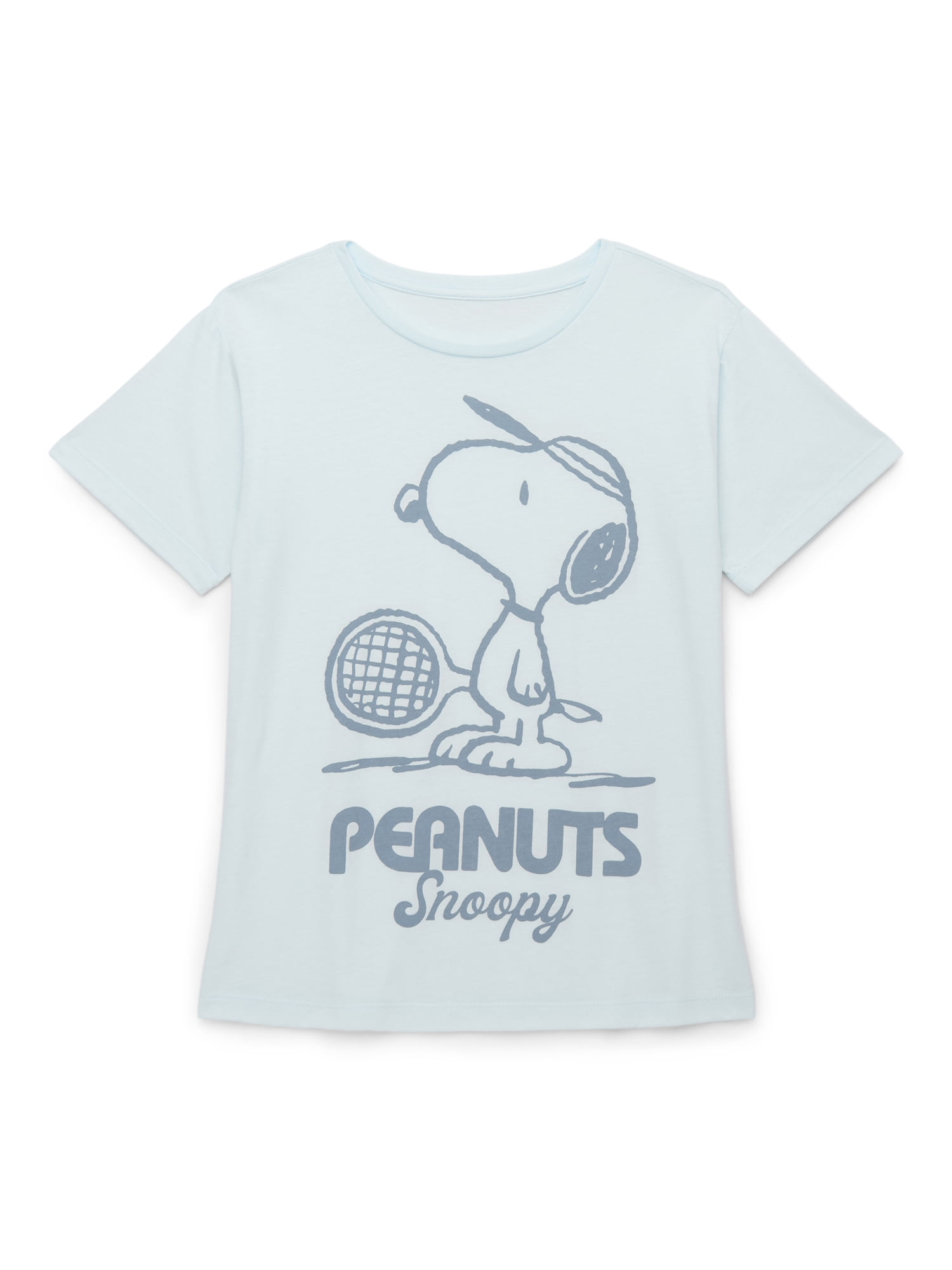 Peanuts Snoopy Girls Short Sleeve Graphic T-Shirt, Sizes 4-16